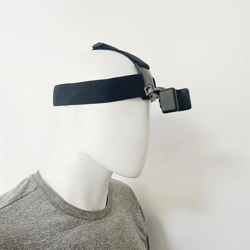 Head-Mounted Phone Camera Rig - POV Live Streaming & Video Recording Clip, Adjustable Head Strap Mount for Smartphone Accessorie