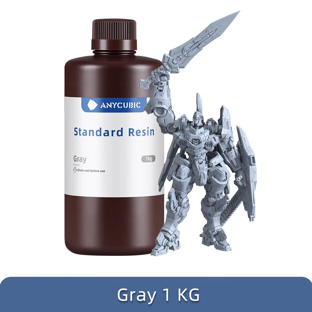 ANYCUBIC 1kg/10kg Liquid Photopolymer Standard Resin 405nm UV Resin For 3D Printer LCD Printing Resin Material For Photon Mono