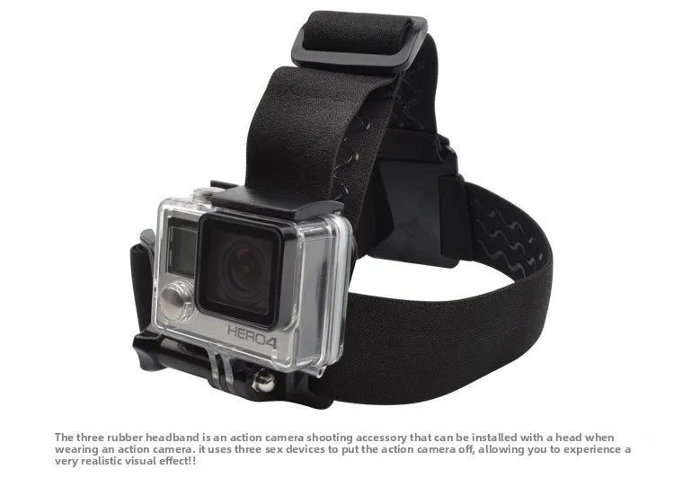 Head-Mounted Phone Camera Rig - POV Live Streaming & Video Recording Clip, Adjustable Head Strap Mount for Smartphone Accessorie