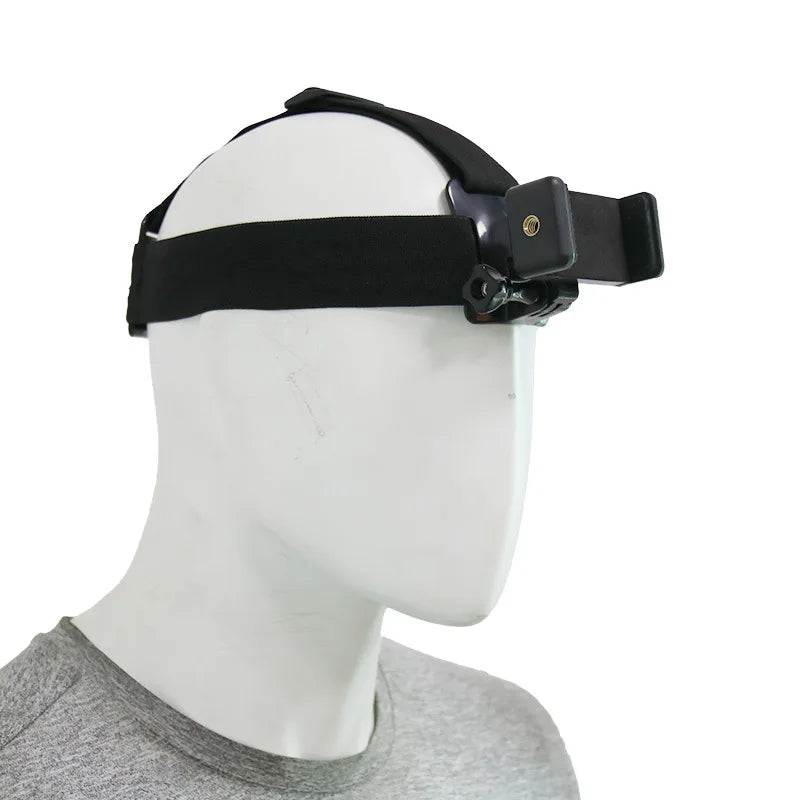Head-Mounted Phone Camera Rig - POV Live Streaming & Video Recording Clip, Adjustable Head Strap Mount for Smartphone Accessorie