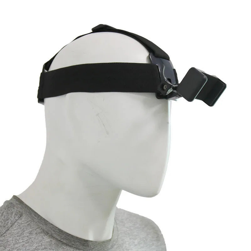 Head-Mounted Phone Camera Rig - POV Live Streaming & Video Recording Clip, Adjustable Head Strap Mount for Smartphone Accessorie