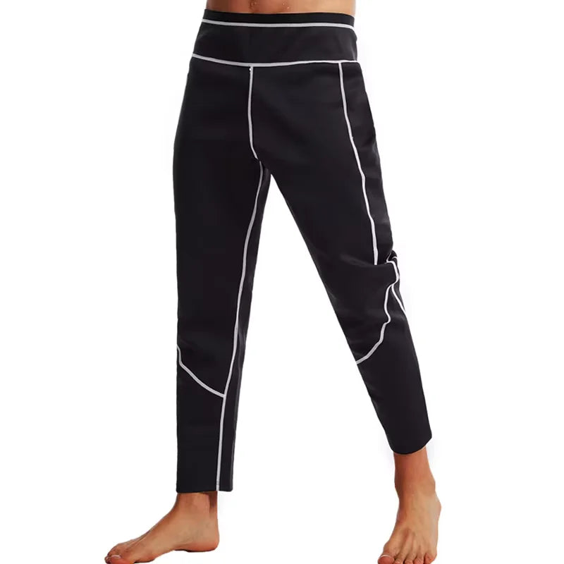 Men Slimming Sauna Sweat Suits Body Shaper Weight Loss Compression Coat Fat Burn Waist Trainer Hot Thermo Gym Leggings Shapewear