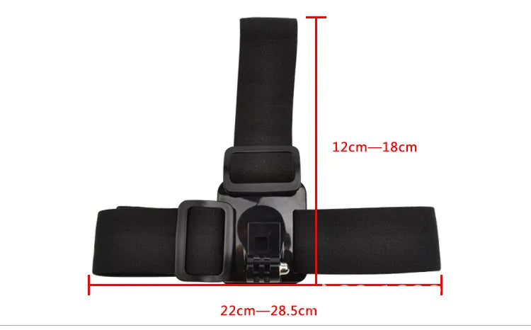 Head-Mounted Phone Camera Rig - POV Live Streaming & Video Recording Clip, Adjustable Head Strap Mount for Smartphone Accessorie