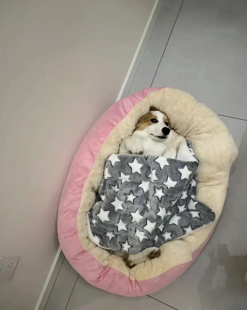 Soft Warm Dog Bed Pets Basket Cat House Sofa for Medium Large Dog Sofa Bed Cushion Dog Bed House Pet Supplies Accessories