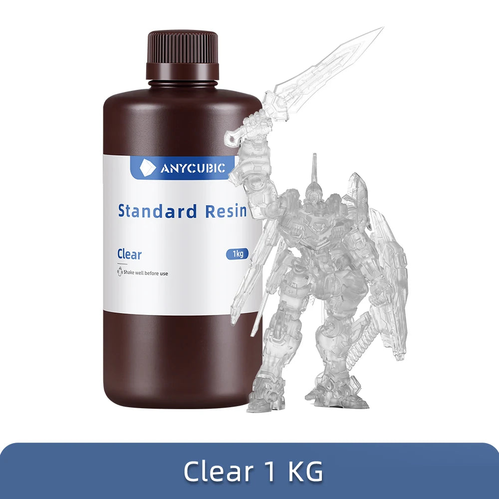 ANYCUBIC 1kg/10kg Liquid Photopolymer Standard Resin 405nm UV Resin For 3D Printer LCD Printing Resin Material For Photon Mono