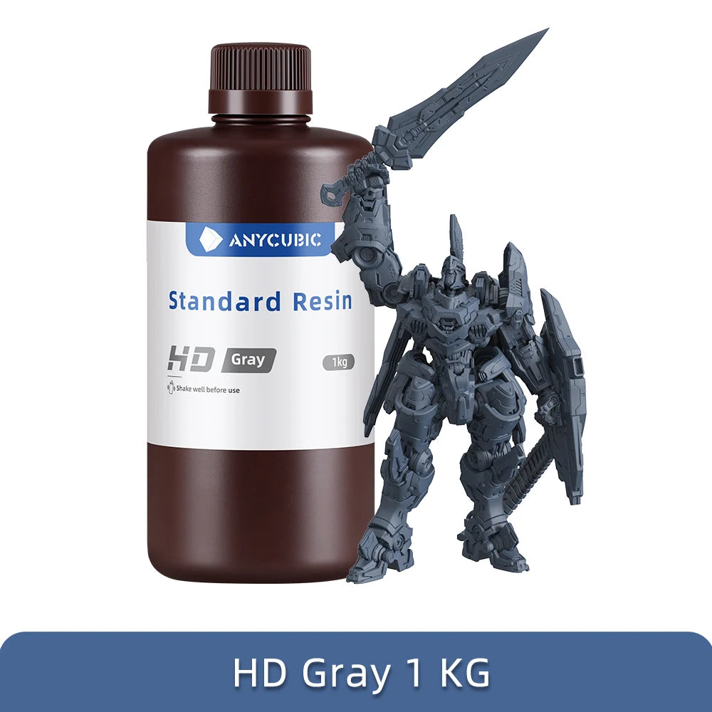 ANYCUBIC 1kg/10kg Liquid Photopolymer Standard Resin 405nm UV Resin For 3D Printer LCD Printing Resin Material For Photon Mono