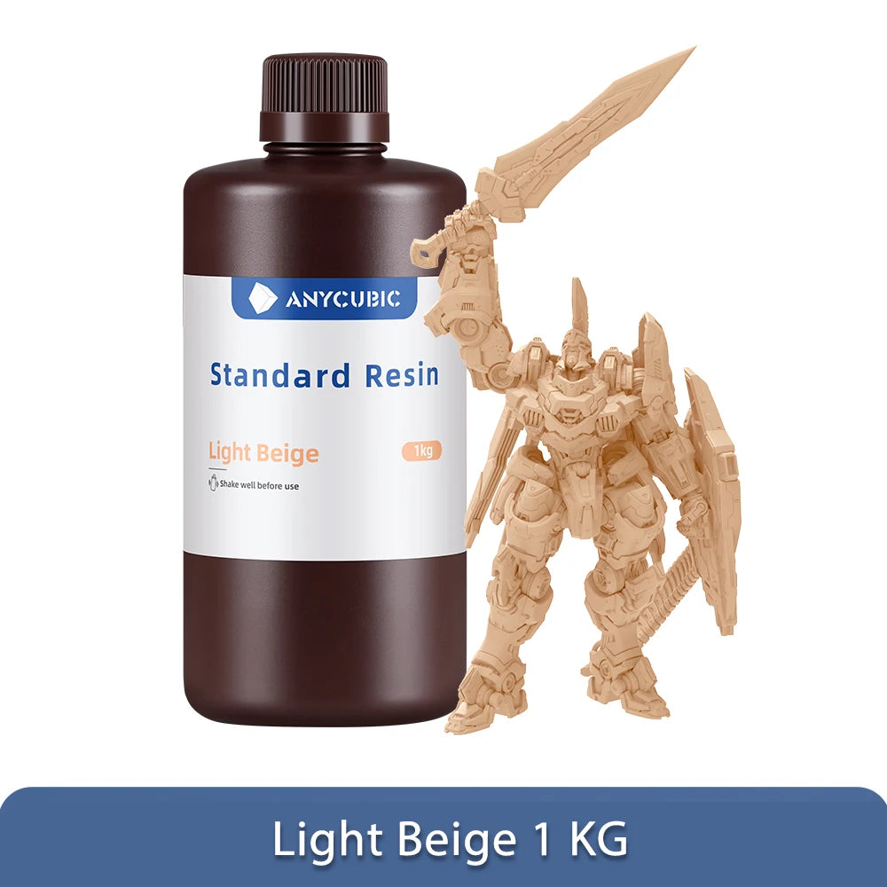 ANYCUBIC 1kg/10kg Liquid Photopolymer Standard Resin 405nm UV Resin For 3D Printer LCD Printing Resin Material For Photon Mono