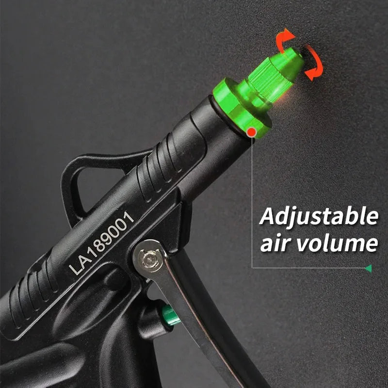 LAOA Aluminum Alloy Pneumatic Blow Gun High Pressure Dust Blower Nozzle Cleaning Tool for Compressor Portable Cleaning Supplies