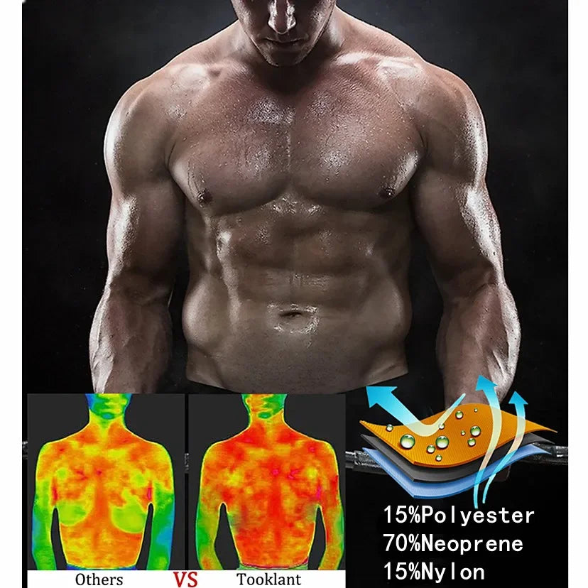 Men Slimming Sauna Sweat Suits Body Shaper Weight Loss Compression Coat Fat Burn Waist Trainer Hot Thermo Gym Leggings Shapewear