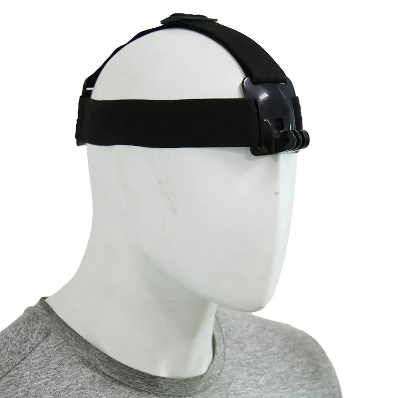 Head-Mounted Phone Camera Rig - POV Live Streaming & Video Recording Clip, Adjustable Head Strap Mount for Smartphone Accessorie